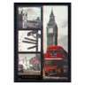 Quadro 3D Alguns Pontos Turísticos de Londres Inglaterra 50x70cm - 1