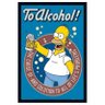 Poster com Moldura Homer Simpson Brinde Ao Álcool sem Vidro 60x90cm - 4