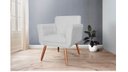 Ver imagem 4 de Poltrona Decorativa Sabrina Couro Marrom Pés Madeira Ms Decor