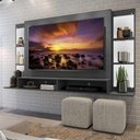 Ver imagem 3 de Painel com Suporte TV 60" e Espelho Nairóbi Multimóveis V3321 Grafite