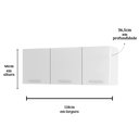 Ver imagem 3 de Armário Aéreo Quartzo Cozinha Mizza Decor