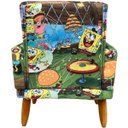 Ver imagem 5 de Poltrona Decorativa Infantil Para Quarto Sala De Brinquedos Suede Desenho Pé Castanho