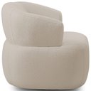 Ver imagem 6 de Kit 02 Poltronas Giratória Orgânica para Sala Living Florea M05 Bouclê Creme - Lyam Decor