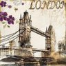 Quadro Tela Decorativa Londres Tower Bridge 60x60cm - 1
