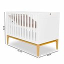 Ver imagem 4 de Berço Mini Cama Retrô Amor Perfeito Branco Acetinado Divicar
