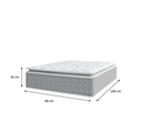 Ver imagem 2 de Colchão Solteiro Nazar Molas Ensacadas com Pillow Top - Extra Conforto - Bello Box - Conforto (espum