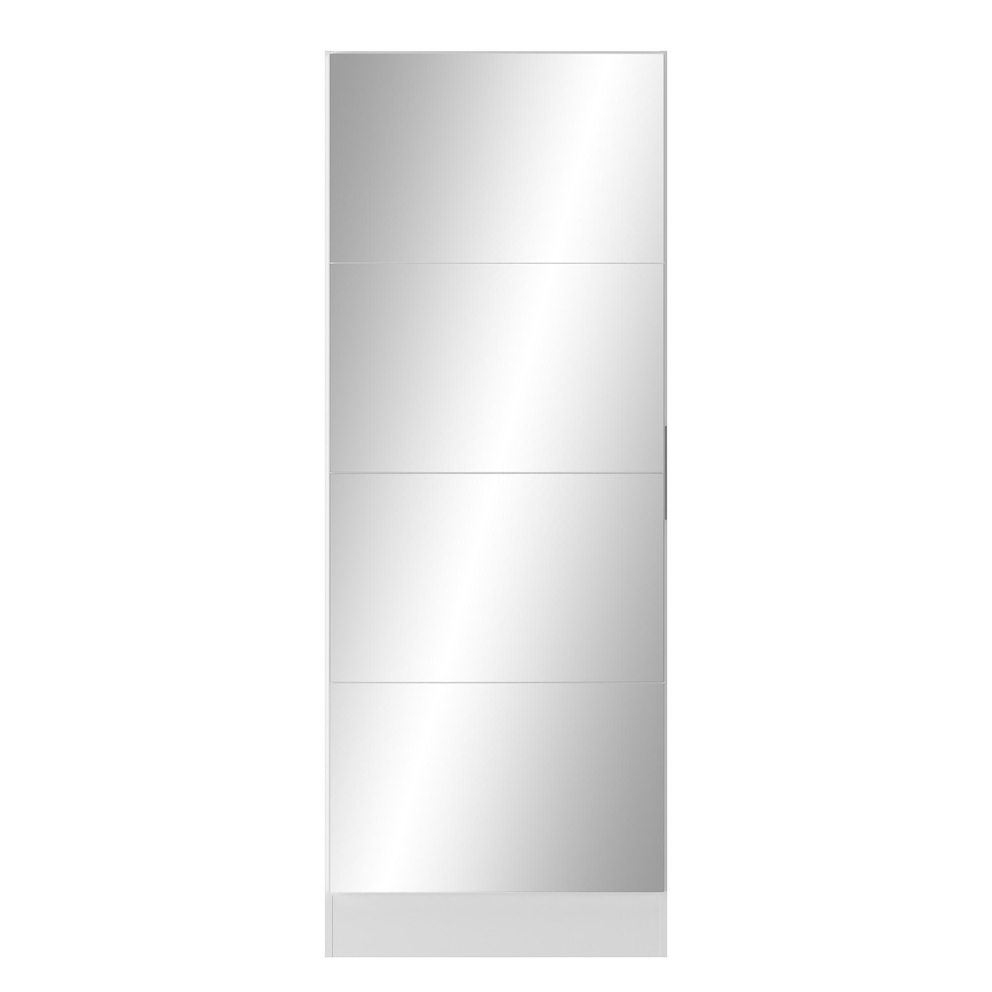 Sapateira 1 Porta com Espelho Jade Plus Multimóveis Branca - 6