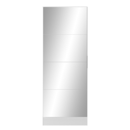 Sapateira 1 Porta com Espelho Jade Plus Multimóveis Branca - 6