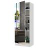 Sapateira 1 Porta com Espelho Jade Plus Multimóveis Branca - 2
