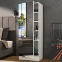 Ver imagem 1 de Sapateira 1 Porta com Espelho Jade Plus Multimóveis Branca