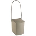 Ver imagem 1 de Lixeira 24x25,5x62,5cm Alça Longa Champagne - 1147 - Cris-metal Lixeira 24x25,5x62,5cm Alca Longa Ch