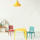 Ver imagem 4 de Mesa Plástica Triangular Infantil Amarela 64x59cm Tramontina Sofia Brincar Estudar