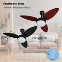 Ver imagem 7 de Ventilador de Teto Ventisol Elluz Dupla Face 3pás Bivolt