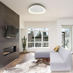 Luminaria Paflon Sobrepor 3 em 1 Led Teto Iluminaçao Ajustavel Controle Remoto Casa Quarto Sala Esta - 1
