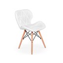 Ver imagem 3 de Conjunto Mesa de Jantar Gih 120x80cm Preta com 4 Cadeiras Slim - Branco