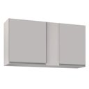 Ver imagem 1 de Armário Aéreo 100cm 2 Portas Indiana Branco - Lumil Móveis