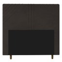 Ver imagem 1 de Cabeceira Cama Box Casal Lisboa 140cm Suede Marrom