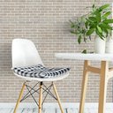 Ver imagem 2 de Papel de Parede Decorativo Tijolinho Bege com Branco - 3,30m