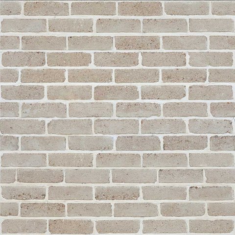 Papel de Parede Decorativo Tijolinho Bege com Branco - 3,30m