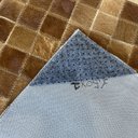 Ver imagem 3 de Tapete de couro marrom 1,00x1,50 sem borda peça 5x5cm