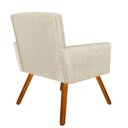 Ver imagem 4 de Kit 04 Poltronas Decorativa Nina Suede Bege com Encosto Alto - D'Rossi