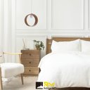 Ver imagem 4 de Pendente Madeira Redondo Slim 25 Cm:freijó