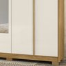 Guarda Roupa Casal 6 Portas Com Espelho 9860 Freijo Off White Moval - 6
