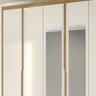 Guarda Roupa Casal 6 Portas Com Espelho 9860 Freijo Off White Moval - 7