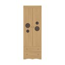 Ver imagem 7 de Guarda-roupa Infantil 62cm 2 Portas com Vidro e 2 Gavetas Sonho Multimóveis Mp4471 Madeirado