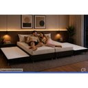 Ver imagem 3 de Cama Box c/2 Auxiliares Queen Corano Black Ortobom 176x188