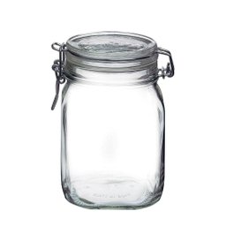 Jogo 3 Potes Vidro Vedação Hermética Silicone e Trava 500ml, 830ml e 1 Litro - Tuut - 6