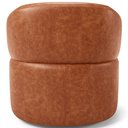 Ver imagem 7 de Poltrona Giratória Orgânica para Sala de Estar Living Helena L02 Couríssimo Camel - Lyam Decor