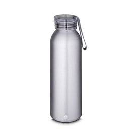 Garrafa em Alumínio 600ml com Tampa em Pástico e Alça Emborrachada- Brava - 1