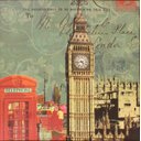 Ver imagem 1 de Quadro Tela Impressa Cabine Telefônica Londres e Big Ben 60x60cm