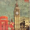 Quadro Tela Impressa Cabine Telefônica Londres e Big Ben 60x60cm - 1