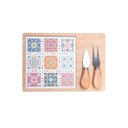 Ver imagem 4 de Conjunto 4 Peças para Queijo com Tábua Ladrilho