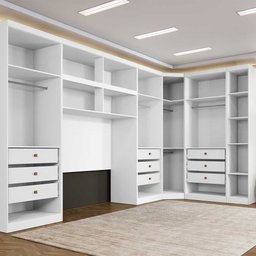 Guarda Roupa Modulado Casal Safira 011 em Mdf com 11 Portas e 9 Gavetas - 3