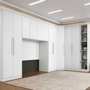 Ver imagem 2 de Guarda Roupa Modulado Casal Safira 011 em Mdf com 11 Portas e 9 Gavetas