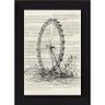 Quadro Tela Decorativa com Moldura Desenho Roda Gigante London Eye 80x110cm - 1