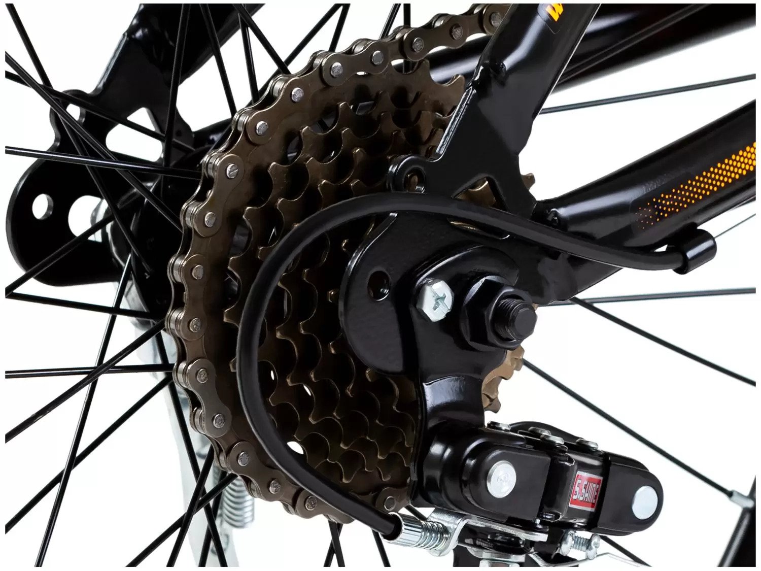 Bicicleta Colli Aro 20 com Gps + Freio V-brake - Aço Carbono 21 Marchas 310 Preto/laranja Un - 10