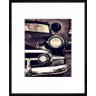Quadro Decorativo com Moldura de Alumínio Carro de Policia Antigo 40x45cm - 1