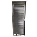Ver imagem 2 de Porta De Aço Laminada Popular Para Banheiro Dispensa Abertura Esquerda 70x12x210