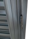 Ver imagem 3 de Porta De Aço Laminada Popular Para Banheiro Dispensa Abertura Esquerda 70x12x210