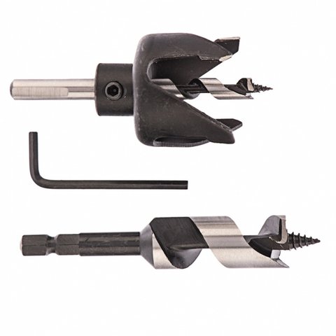 Kit De Instalação Para Fechadura Gabarito Com 2 Brocas 22 X 48 MM//MTX