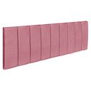Ver imagem 2 de Cabeceira Painel Solteiro 0,90m Londres Veludo Rosa Dal Poz Estofados