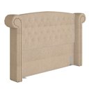 Ver imagem 1 de Cabeceira Cama Box Casal 140cm Provença P02 Bouclé Bege - Mpozenato