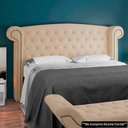 Ver imagem 2 de Cabeceira Cama Box Casal 140cm Provença P02 Bouclé Bege - Mpozenato