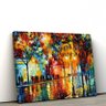 Quadro Decorativo Abstrato Paisagem Praça 40x60cm Espatulado - 2