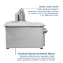 Ver imagem 7 de Sofá Retrátil e Reclinável 180cm Cupuaçu CabeCasa MadeiraOriginals