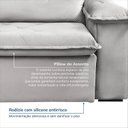 Ver imagem 6 de Sofá Retrátil e Reclinável 180cm Cupuaçu CabeCasa MadeiraOriginals